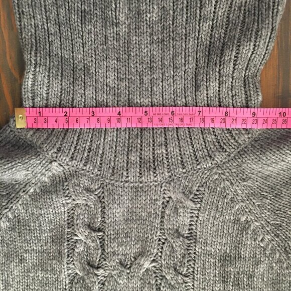 [Joe Fresh] Grey Cable Knit Sweater Dress | L | Good - Picture 6 of 8